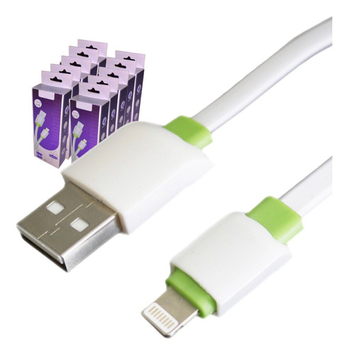 Kit 10 Cabos USB para iphone reforçados Dados e Carregamento atacado