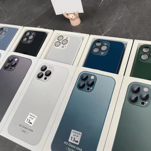 Capa Case Luxo De Vidro Glass Para iPhone 13 Pro Max