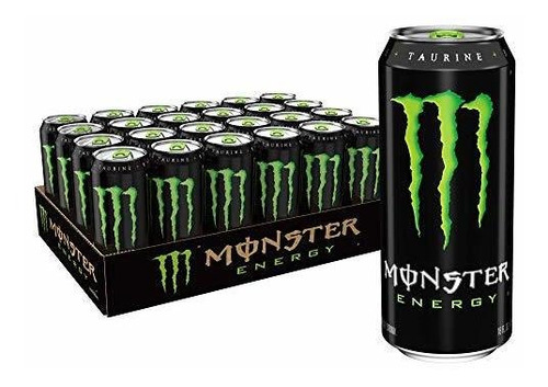 Monster Energy Drink, Verde, Original, De 16 Onzas (paquete 