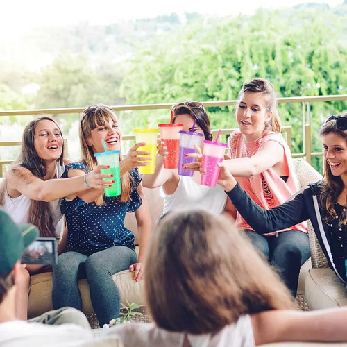 10 Vasos Mágicos De 700ml Que Mudam De Cor Com A Temperatura