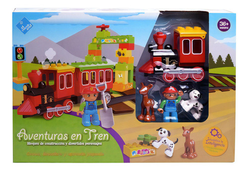 Tren Con Bloques Para Armar Aventuras En Tren El Duende Azul