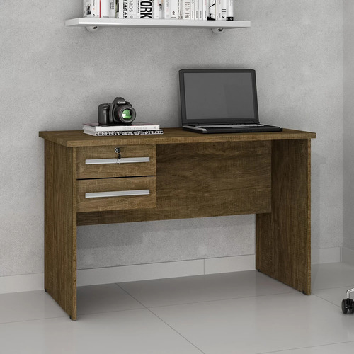 Mesa Para Computador 2 Gavetas Byte Valdemóveis Ipê Gf