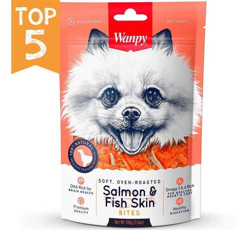 Imagen 1 de 2 de Snacks De Salmón 100 Gr Wanpy
