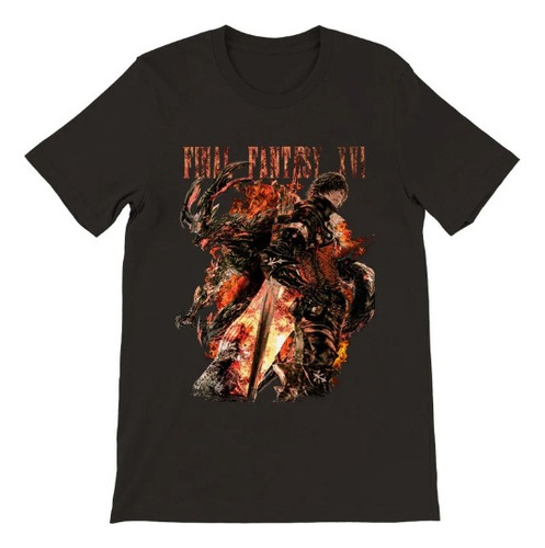 Polera Unisex Final Fantasy Game Poster Algodon Estampado