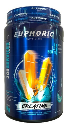 Euphoric Creatina Beta Alanina Citrulina 1 Kg 200 Servicios Sabor Sin Sabor