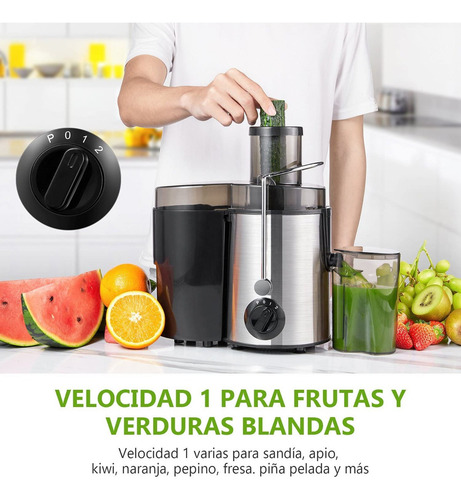 Imagen 6 de 7 de Extractor De Jugos Juguera Eléctrica 400w