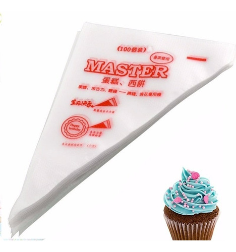 * 100 Mangas Desechables Grandes Duyas Rusas Pastel Cupcake*