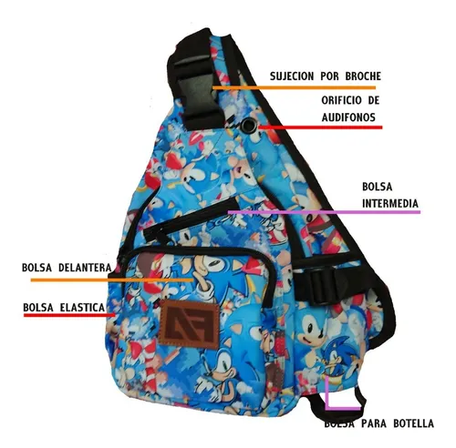 Mariconera Mochila Sling Cruzada Gamer
