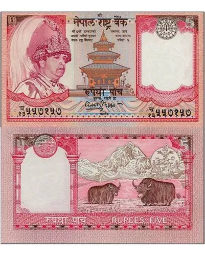= Unc - Nepal, 5 Rupee - Año 2002 - P.46