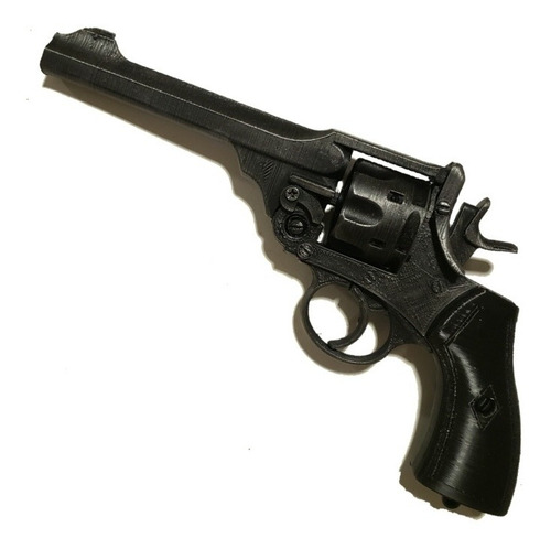 Revolver Webley (indiana Jones) Impreso En 3d