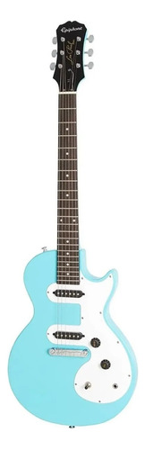 Guitarra elétrica Epiphone Les Paul Melody Maker E1 de  choupo pacific blue com diapasão de pau-rosa