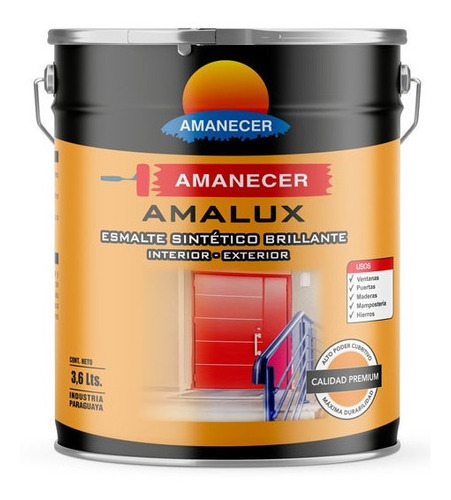 Amalux Esmalte Sintético Blanco 3,6 L  | Amanecer