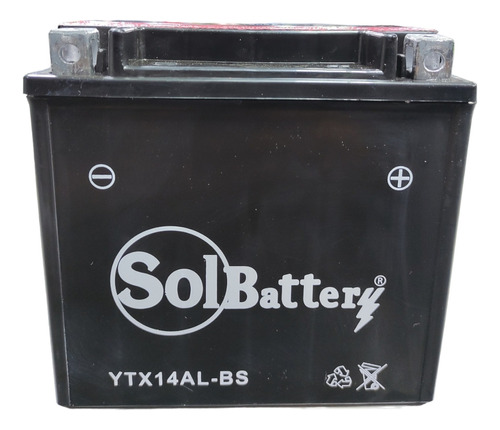 Batería Ytx14al-bs Vstrom Solbattery