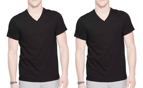 Pack 3 Polos Cuello V Para Hombre De 100% Algodón
