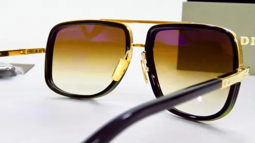 Lentes Gafas De Sol Dita Mach One Drx 2030 b 18k Gold Blk