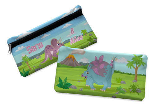 Kit Cosmetiquera De Tela Con Nombre Recuerdo Fiesta 2 Pz Cf