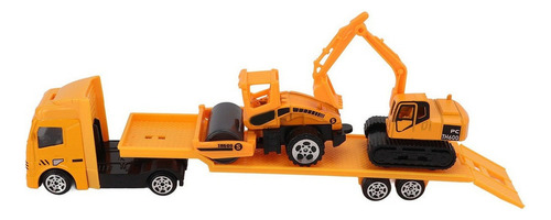 1:64 Trailer Trucks Toy 4pcs Mini Juego De Construcción De A