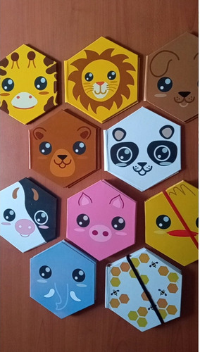 Cuaderno Hexagonal, 100 Hojas A Rayas