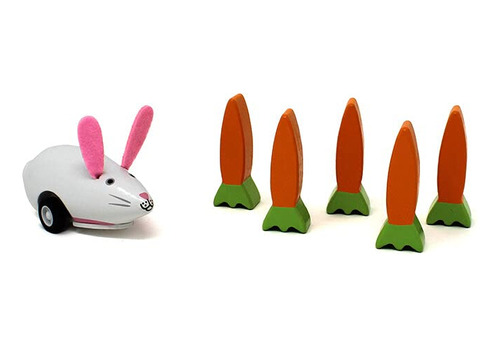 Jack Rabbit Bunny & Carrots Bowling Game Creations  Pine.