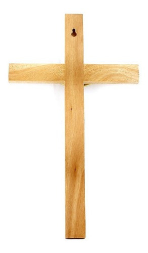 Crucifixo Para Parede Madeira Imagem Metal 40cm