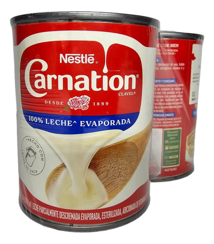 Leche 100% Evaporada Nestlé Carnation Caja Con 48 Piezas 