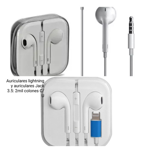 Auriculares Lightning/jack 3.5 