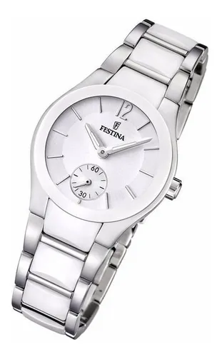Reloj Festina Mujer Ceramica Blanco MercadoLibre
