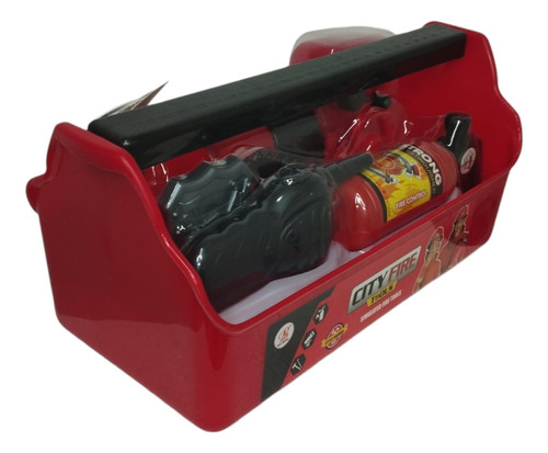 Kit De Bombero Matafuego Herramientas Valija Infantil Toyz
