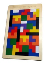 Comprar Tetris De Madera Juego Didáctico Rompecabezas Montessori 