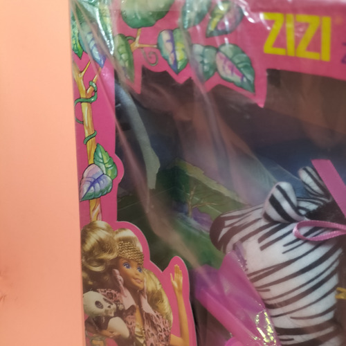 Zebra Zizi, Barbie Animal Lovin, Barbie Zoológico Año 1988 (Usado)