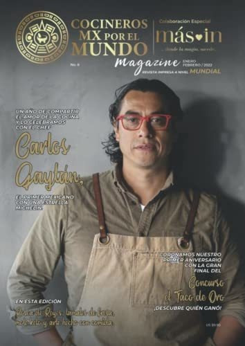 Revista Cocineros Mx Por El Mundo Enero-febrero 202, De Ornelas, Chef Soledad. Editorial Independently Published En Español