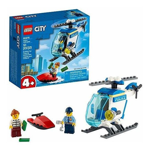 Lego City Police Helicopter Building Kit; Cool Police