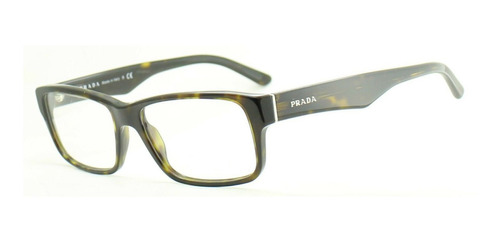 Lente Óptico Prada Vpr16m Wayfarer Café Tortoise Italy 55mm