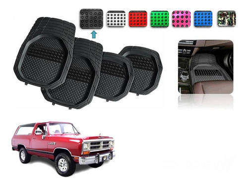 Tapetes 4pz Charola Color 3d Dodge Ramcharger 1983 A 1994