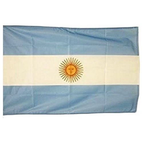 Bandera Argentina Con Sol Para Balcon 70x140cms Con 2 Sogas 