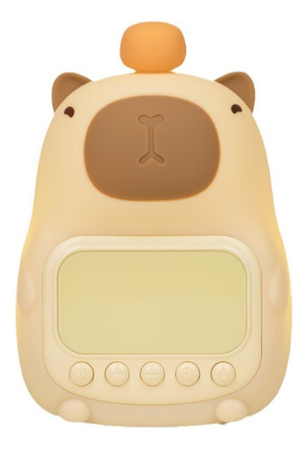 Luz Nocturna De Capibara-reloj Despertador Digital Para