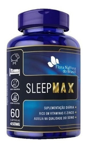 L Triptofano Sleep Max 60 Capsulas 450mg - Flora Nativa