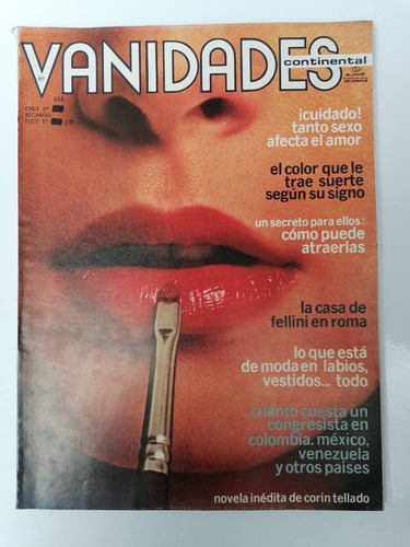 Revista Vanidades Año 13 Nº20 Octubre 1973