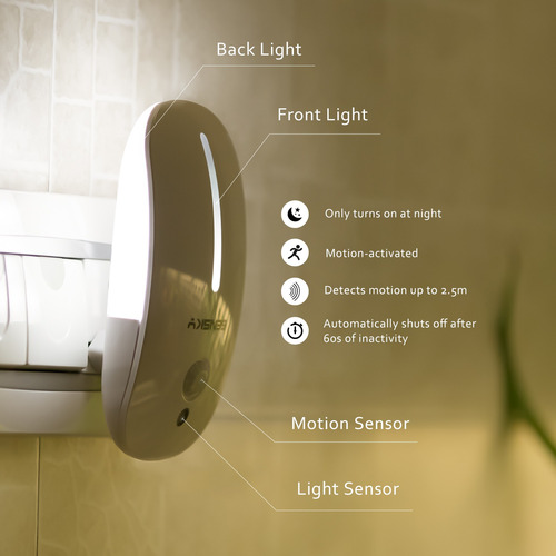Luz Nocturna Led Sensky Con Sensor De Movimiento 110v