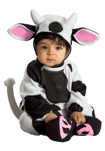 Disfraz Para Niña Vaca Talla 12 Meses Halloween