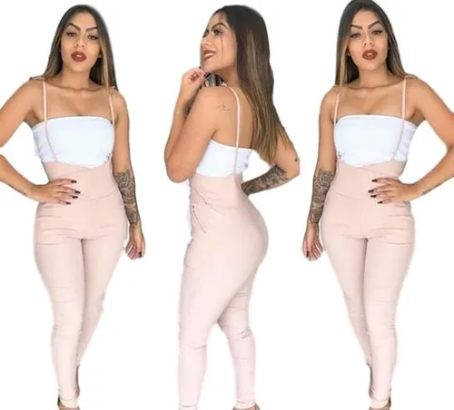 Calça bengaline hotsell com suspensório