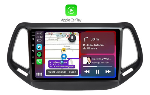 Multimidia Jeep Compass 9p Android 4gb Octacore Voz 64gb 4g