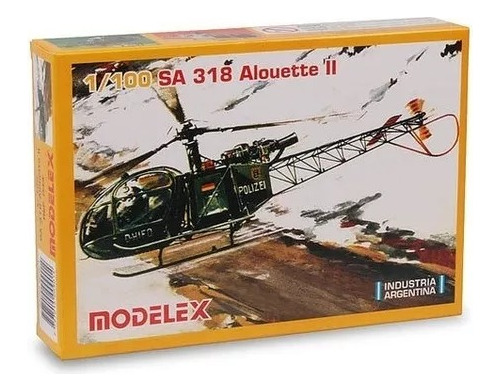 Sa 318 Alouette 2 Maqueta P Armar Helicóptero 1/100 Modelex