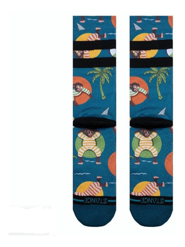 Imagem 3 de 3 de Meia Cano Alto Stance Modelo Monkey Chillin