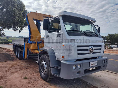 Vw24-220 Worker 2007 Com Munck De 35 Ton - Trianguloveiculos