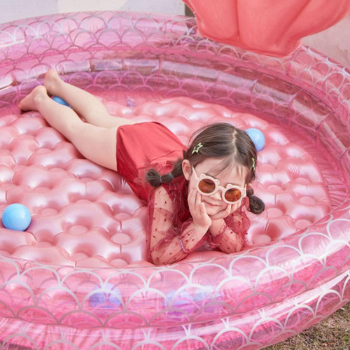 Bañera De Juego De Sirena Rosa Piscina Inflable Los 90cm