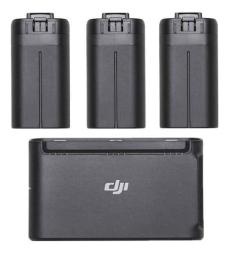 Kit Baterias Drone Dji Mavic Mini Pack De 3 + Base De Carga