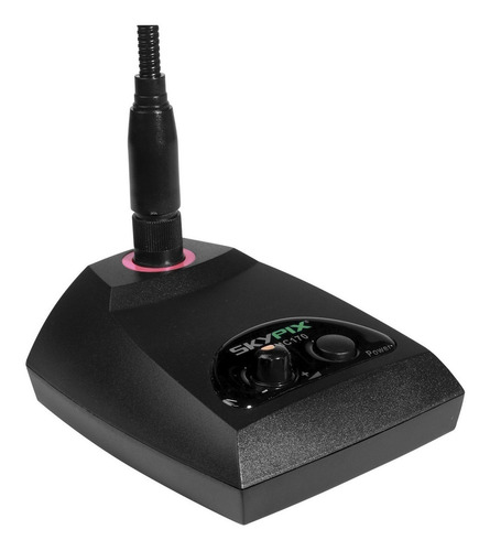 Microfone De Mesa Profissional Gooseneck Sk-mc170 Skypix Cor Preto