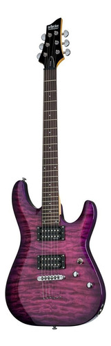 Guitarra eléctrica Schecter C-6 Plus de tilo electric magenta con diapasón de palo de rosa