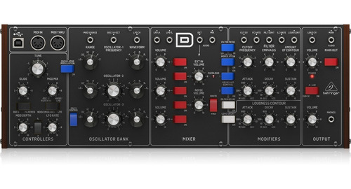 Imagen 1 de 8 de Sintetizador Analógico Behringer Monofónico Model-d Eurorack